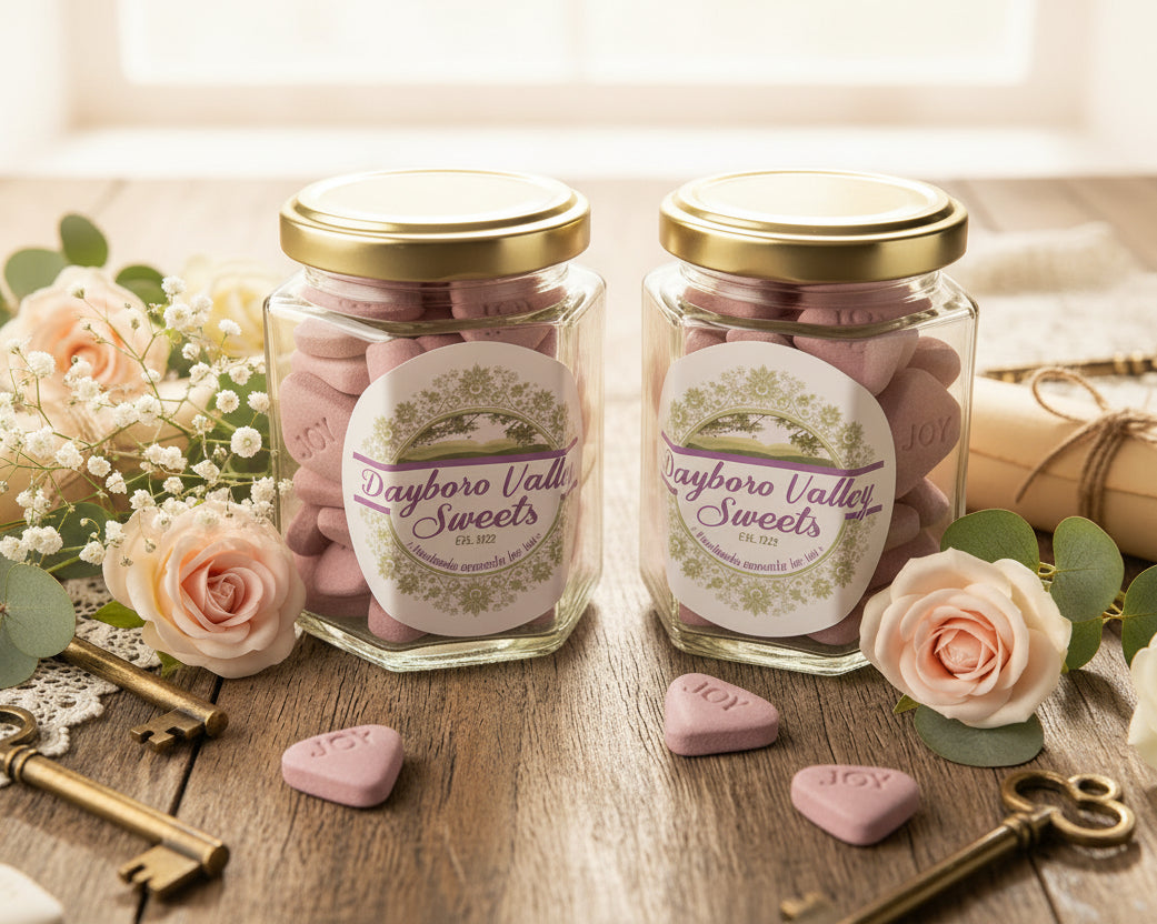 Conversation Hearts - Lavender